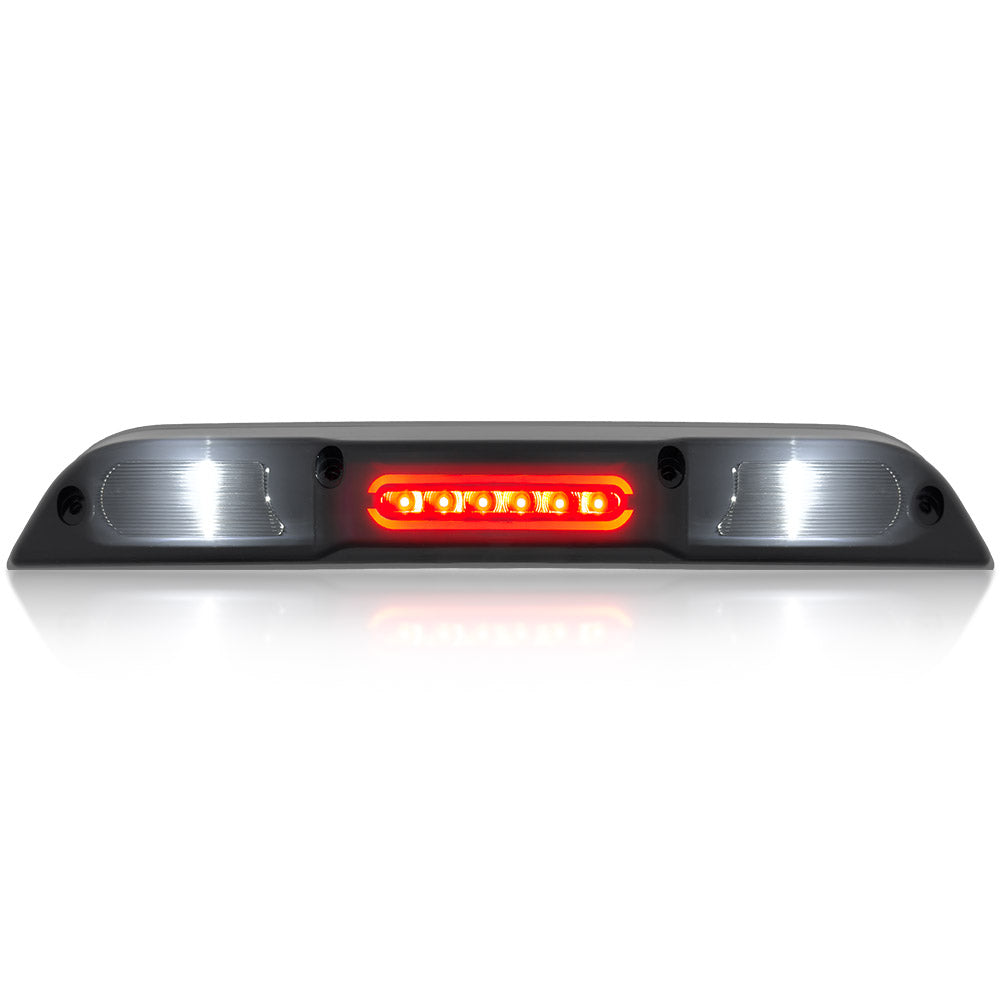 Ford 17-20 RAPTOR - ULTRA HIGH POWER Red LED 3rd Brake Light Kit w/ Red LED Running Lights & ULTRA HIGH POWER CREE XML White LED Cargo Lights - Smoked Lens - Image 2