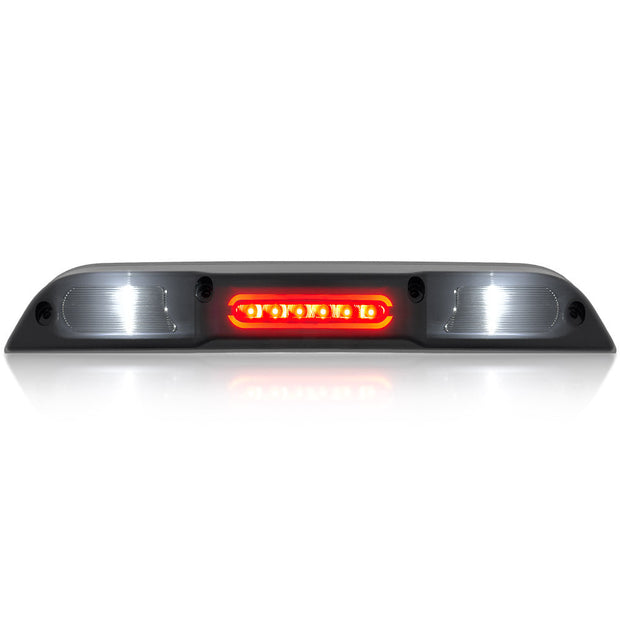 Ford 17-20 RAPTOR - ULTRA HIGH POWER Red LED 3rd Brake Light Kit w/ Red LED Running Lights & ULTRA HIGH POWER CREE XML White LED Cargo Lights - Smoked Lens - Image 2
