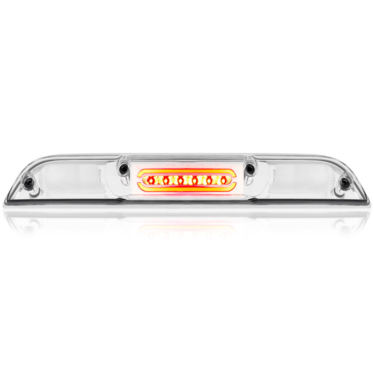 Ford 21-24 F150 & 21-24 SUPERDUTY F250/350/450/550 & 21-24 Ranger & Mavrick 21-24 - ULTRA HIGH POWER Red LED 3rd Brake Light Kit w/ ULTRA HIGH POWER CREE XML White LED Cargo Lights (Replaces both LED & Non-LED 3rd Brake Light - ATTN: DOES NOT FIT Models which include Cargo Bed Camera in OEM 3rd Brake Light) - Clear Lens - Image 3
