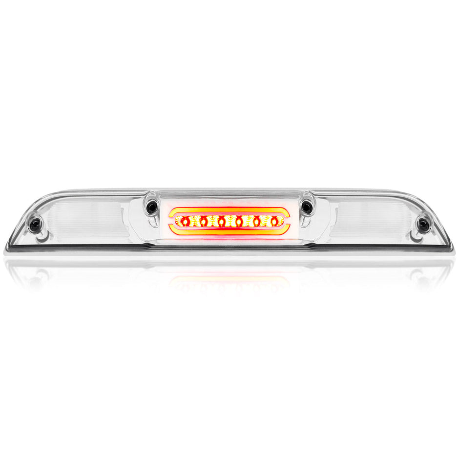 Ford 21-24 F150 & 21-24 SUPERDUTY F250/350/450/550 & 21-24 Ranger & Mavrick 21-24 - ULTRA HIGH POWER Red LED 3rd Brake Light Kit w/ ULTRA HIGH POWER CREE XML White LED Cargo Lights (Replaces both LED & Non-LED 3rd Brake Light - ATTN: DOES NOT FIT Models which include Cargo Bed Camera in OEM 3rd Brake Light) - Clear Lens - Image 3