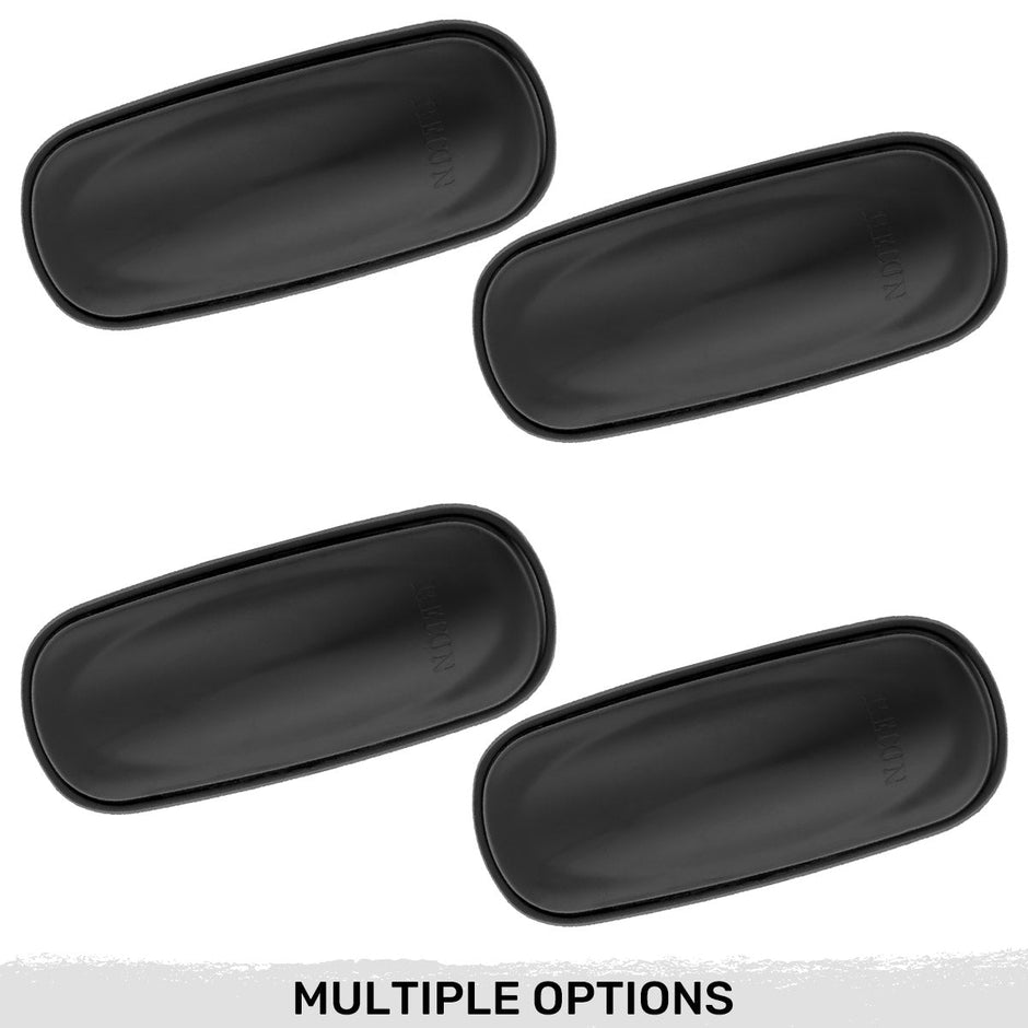 Dodge 02-09 RAM Dually Fender Lenses (4-Piece Set) w/ 2 Red LED Lights & 2 Amber LED Lights - Smoked Lens w/ Black Trim