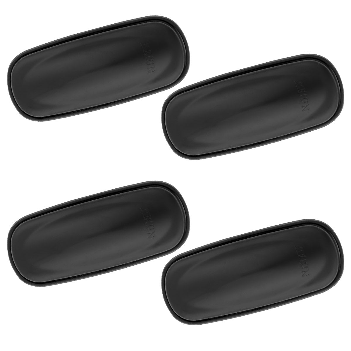Dodge 02-09 RAM Dually Fender Lenses (4-Piece Set) w/ 2 Red LED Lights & 2 Amber LED Lights - Smoked Lens w/ Black Trim - Image 3
