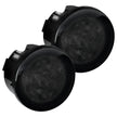 Jeep 07-18 JK Wrangler Round Front Turn Signal Lenses with White LED's Located Under Front Headlights - Smoked Lens - Image 5