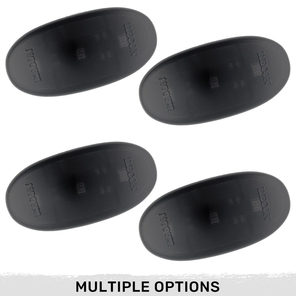 Ford 11-23 Superduty Dually Fender Lenses (4-Piece Set) w/ 4 White LED Lights - Smoked Lens w/ Black Trim