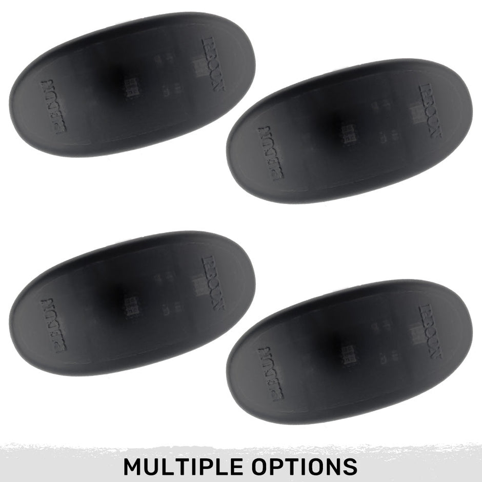 Ford 11-23 Superduty Dually Fender Lenses (4-Piece Set) w/ 4 White LED Lights - Smoked Lens w/ Black Trim