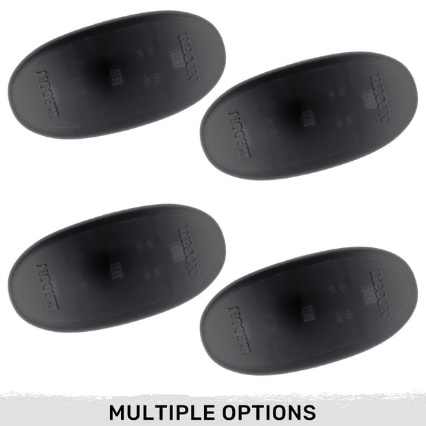 Ford 11-23 Superduty Dually Fender Lenses (4-Piece Set) w/ 4 White LED Lights - Smoked Lens w/ Black Trim