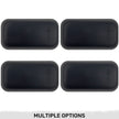 GMC & Chevy 15-23 Sierra & Silverado (3rd & 4th GEN) Dually Fender Lenses (4-Piece Set) w/ 2 Red LED Lights & 2 Amber LED Lights - Smoked Lens w/ Black Trim