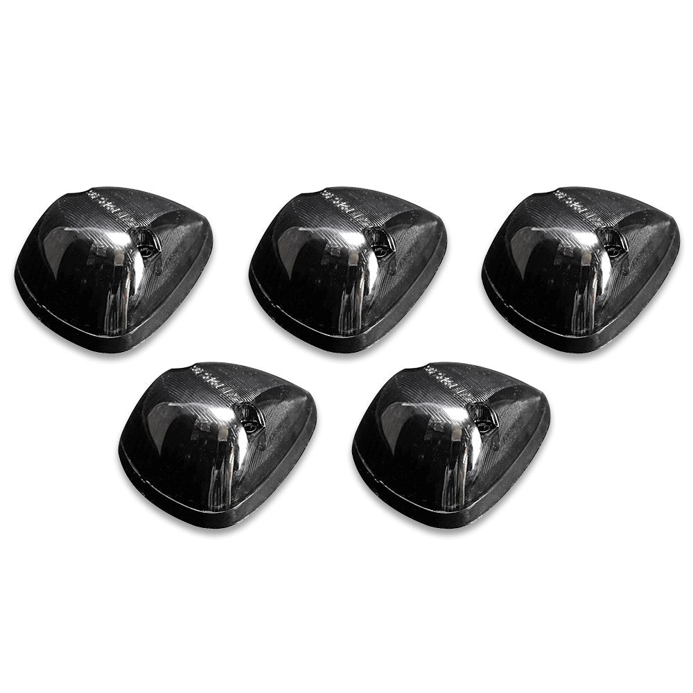 Dodge 94-98 RAM (5-Piece Set) Smoked Cab Roof Light Lens with Amber 194 Bulbs - Complete Kit With Wiring & Hardware - Image 6