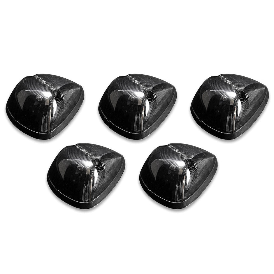 Dodge 94-98 RAM (5-Piece Set) Smoked Cab Roof Light Lens with Amber 194 Bulbs - Complete Kit With Wiring & Hardware - Image 6