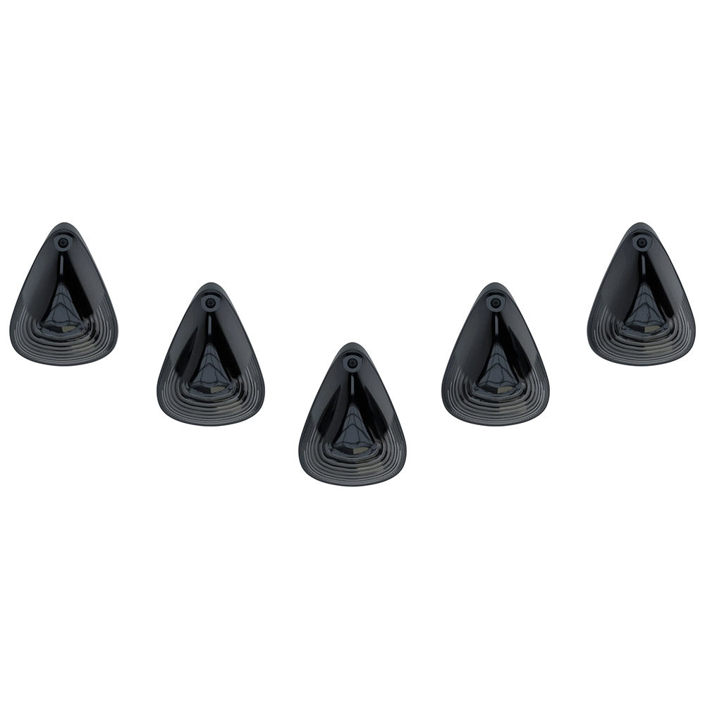 Dodge 94-98 RAM (5-Piece Set) Smoked Cab Roof Light Lens with Amber 194 Bulbs - Complete Kit With Wiring & Hardware - Image 3