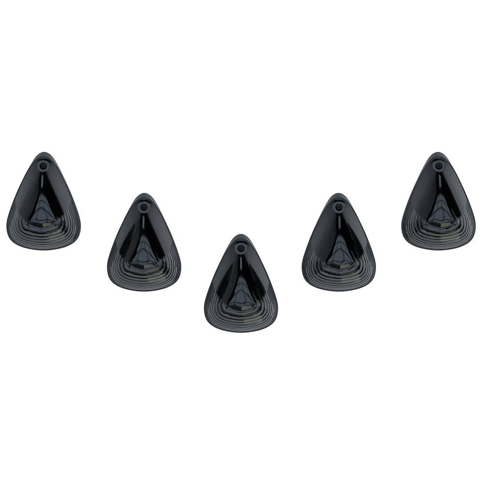Dodge 94-98 RAM (5-Piece Set) Smoked Cab Roof Light Lens with Amber 194 Bulbs - Complete Kit With Wiring & Hardware - Image 3