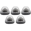 Dodge 94-98 RAM (5-Piece Set) Clear Cab Roof Light Lens with Amber 194 Bulbs - Complete Kit With Wiring & Hardware - Image 2