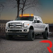 Ford 99-16 Superduty (5-Piece Set) Smoked Cab Roof Light Lenses Only & Amber Xenon Bulbs - Image 6