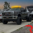 Ford 99-16 Superduty (5-Piece Set) Smoked Cab Roof Light Lenses Only & Amber Xenon Bulbs - Image 5