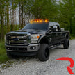 Ford 99-16 Superduty (5-Piece Set) Clear Cab Roof Light Lenses Only & Amber Xenon Bulbs - Image 5