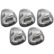 Ford 99-16 Superduty (5-Piece Set) Clear Cab Roof Light Lens with 2-Way Forward & Rear Facing White ULTRA High-Power LEDs - (Complete Wiring Kit Sold Separately) - Image 5