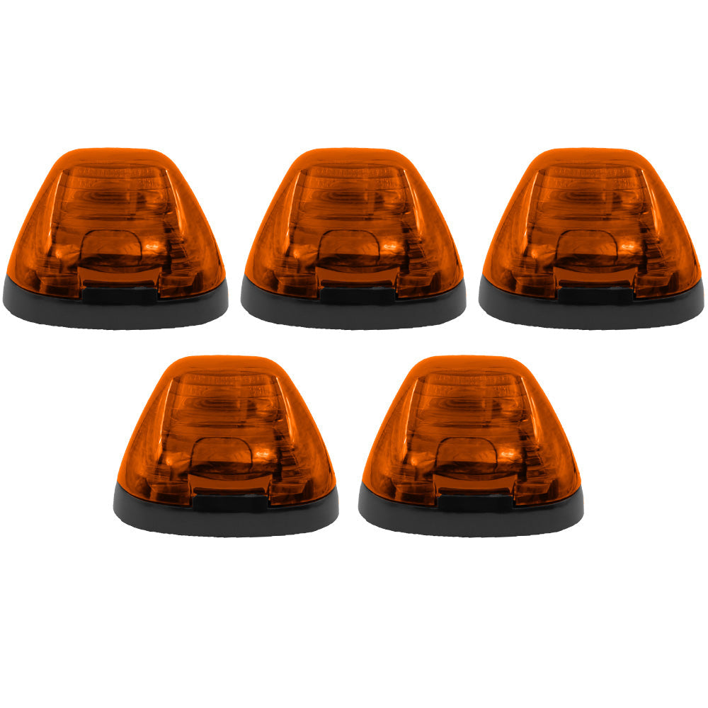 Ford 99-16 Superduty (5-Piece Set) Amber Cab Roof Light Lens with 2-Way Forward & Rear Facing Amber ULTRA High-Power LEDs - (Complete Wiring Kit Sold Separately) - Image 3