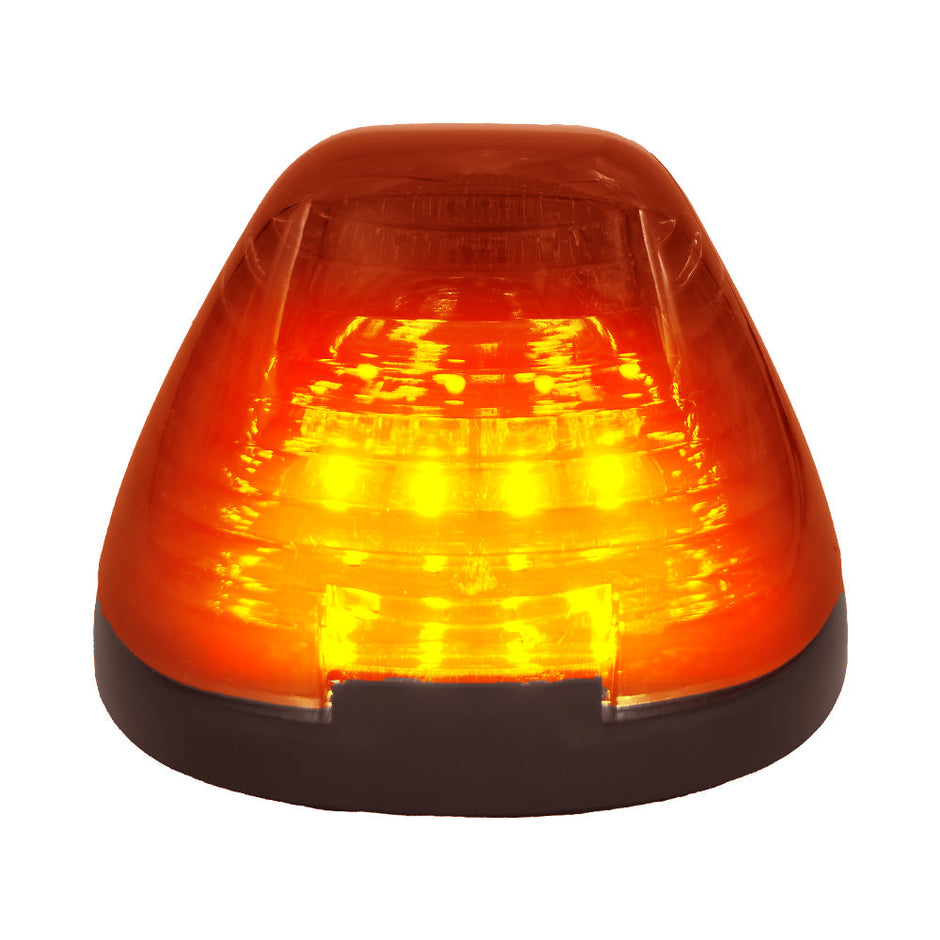 Ford 99-16 Superduty (1-Piece Single Cab Light) Amber Cab Roof Light Lens with 2-Way Forward & Rear Facing Amber ULTRA High-Power LEDs - 1-Piece Single Cab Light ONLY - Image 5