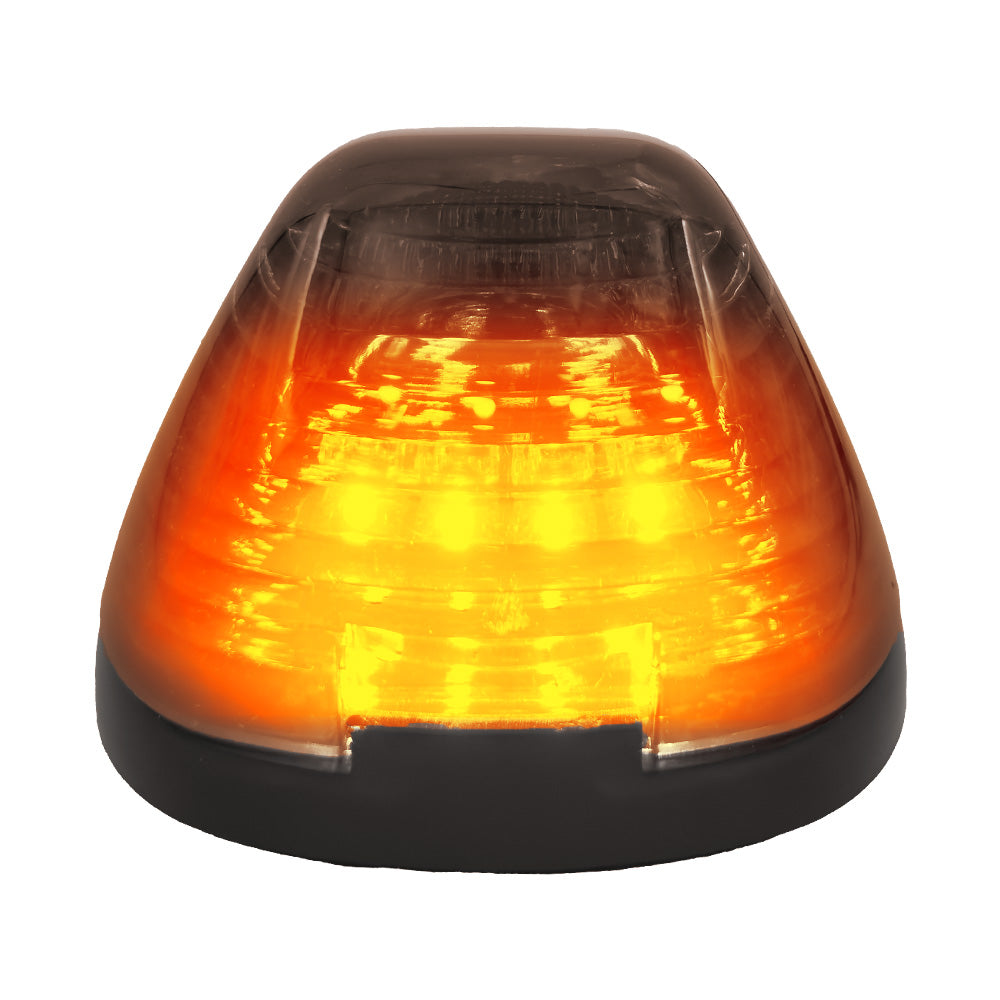 Ford 99-16 Superduty (1-Piece Single Cab Light) Smoked Cab Roof Light Lens with 2-Way Forward & Rear Facing Amber ULTRA High-Power LEDs - 1-Piece Single Cab Light ONLY - Image 3