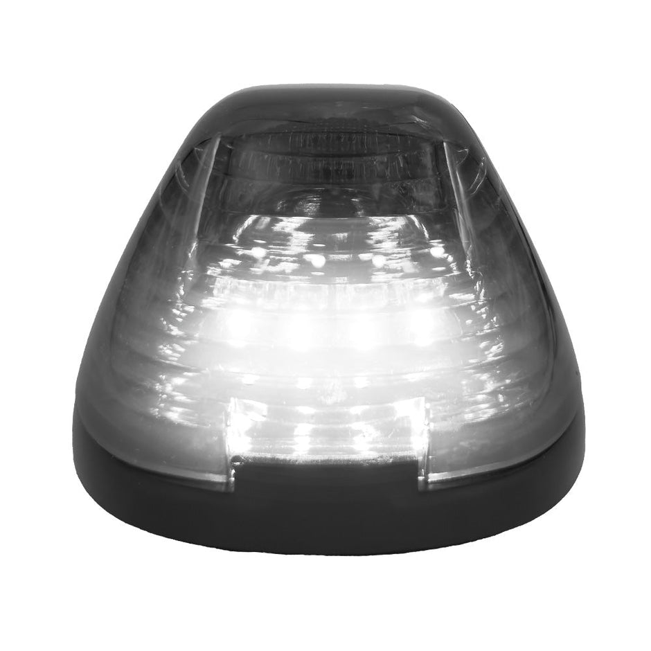 Ford 99-16 Superduty (1-Piece Single Cab Light) Smoked Cab Roof Light Lens with 2-Way Forward & Rear Facing White ULTRA High-Power LEDs - 1-Piece Single Cab Light ONLY - Image 4
