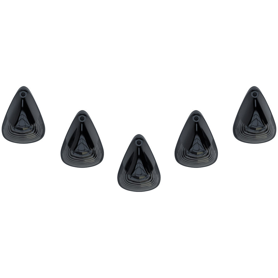 Ford 99-16 Superduty (5-Piece Set) Smoked Cab Roof Light Lens with RGB (Multi-Colored) High-Power LED's - Complete Kit With Wiring & Hardware - ATTN: Cab Lights are User Controlled by Bluetooth Using App Thru Mobile Phone / Tablet - MULTI-COLORED - Image 6