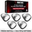 Ford 99-16 Superduty (5-Piece Set) Clear Cab Roof Light Lens with 2-Way Forward & Rear Facing White ULTRA High-Power LEDs - (Complete Wiring Kit Sold Separately)