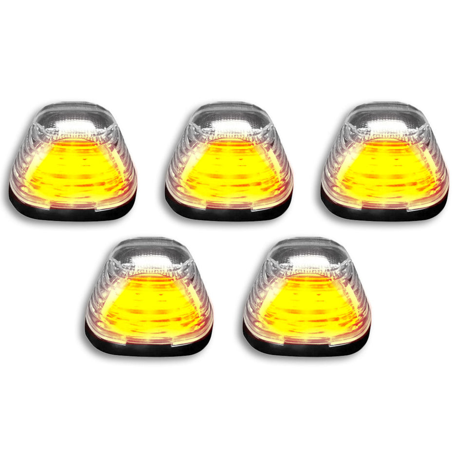 Ford 99-16 Superduty (5-Piece Set) Clear Lens with White & Amber Strobe LED's & White or Amber Running Light LED's - Complete Kit With Wiring & Hardware - Image 4