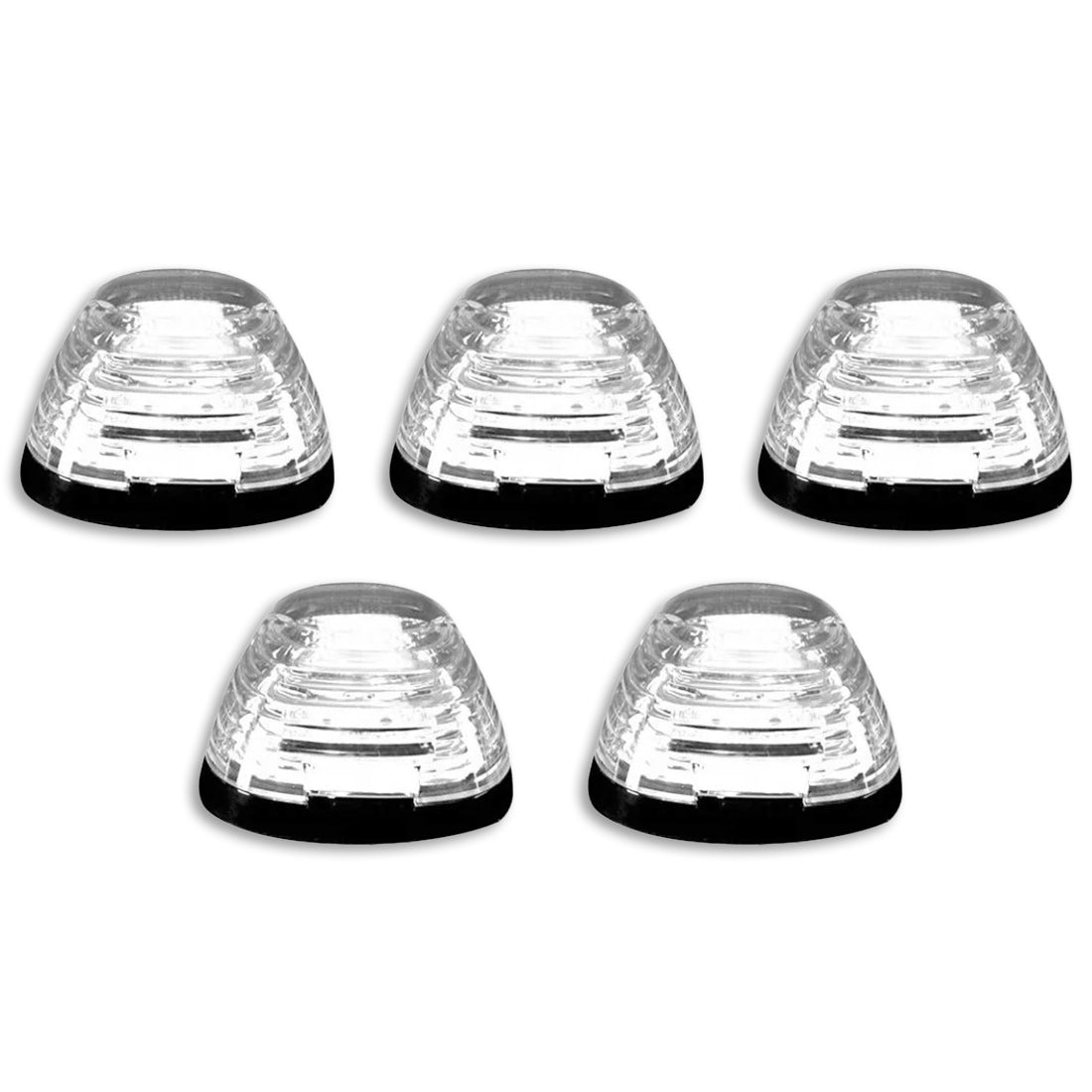 Ford 99-16 Superduty (5-Piece Set) Clear Lens with White & Amber Strobe LED's & White or Amber Running Light LED's - Complete Kit With Wiring & Hardware - Image 3