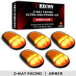 Dodge 03-18 RAM Heavy-Duty 2500 & 3500 (5-Piece Set) Amber Cab Roof Light Lens with 2-Way Forward & Rear Facing Amber ULTRA High-Power LEDs - (Complete Wiring Kit Sold Separately) - Image 2