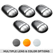 Dodge 03-18 RAM Heavy-Duty 2500 & 3500 (5-Piece Set) Smoked Cab Roof Light Lens with 2-Way Forward & Rear Facing White ULTRA High-Power LEDs - (Complete Wiring Kit Sold Separately) - Image 3