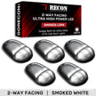 Dodge 03-18 RAM Heavy-Duty 2500 & 3500 (5-Piece Set) Smoked Cab Roof Light Lens with 2-Way Forward & Rear Facing White ULTRA High-Power LEDs - (Complete Wiring Kit Sold Separately) - Image 5
