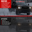 Dodge 03-18 RAM Heavy-Duty 2500 & 3500 (5-Piece Set) Smoked Cab Roof Light Lens with RGB (Multi-Colored) High-Power LED's - Complete Kit With Wiring & Hardware - ATTN: Cab Lights are User Controlled by Bluetooth Using App Thru Mobile Phone / Tablet - MULTI-COLORED - Image 6