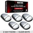 Dodge 03-18 RAM Heavy-Duty 2500 & 3500 (5-Piece Set) Clear Cab Roof Light Lens with 2-Way Forward & Rear Facing White ULTRA High-Power LEDs - (Complete Wiring Kit Sold Separately) - Image 2