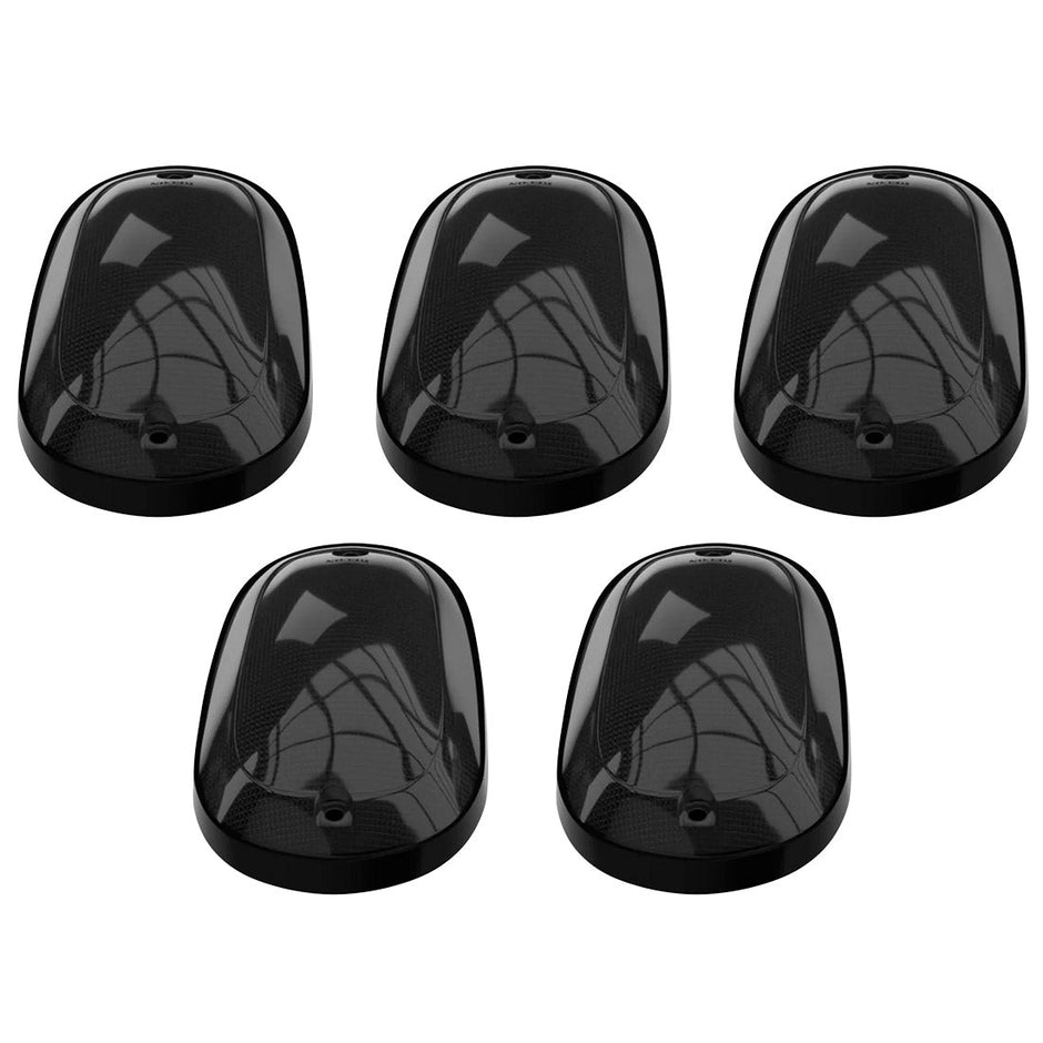 Dodge 03-18 RAM Heavy-Duty 2500 & 3500 (5-Piece Set) Smoked Cab Roof Light Kit with White & Amber Strobe LED's & White or Amber Running Light LED's - Includes Complete Kit With Wiring & Hardware - Image 5