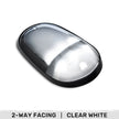 Dodge 03-18 RAM Heavy-Duty 2500 & 3500 (1-Piece Single Cab Light) Clear Cab Roof Light Lens with 2-Way Forward & Rear Facing White ULTRA High-Power LEDs - 1-Piece Single Cab Light ONLY