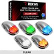 Dodge 03-18 RAM Heavy-Duty 2500 & 3500 (5-Piece Set) Clear Cab Roof Light Lens with RGB (Multi-Colored) High-Power LED's - Complete Kit With Wiring & Hardware - ATTN: Cab Lights are User Controlled by Bluetooth Using App Thru Mobile Phone / Tablet - MULTI-COLORED - Image 3