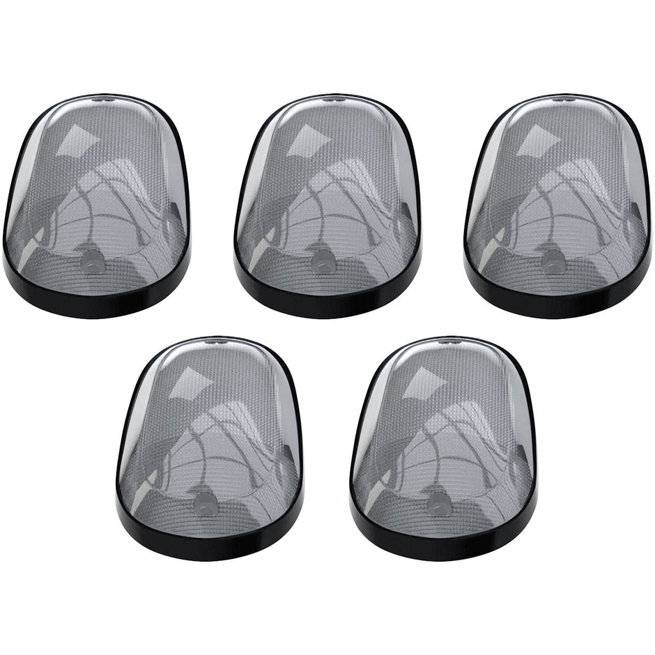 Dodge 03-18 RAM Heavy-Duty 2500 & 3500 (5-Piece Set) Clear Cab Roof Light Lens with RGB (Multi-Colored) High-Power LED's - Complete Kit With Wiring & Hardware - ATTN: Cab Lights are User Controlled by Bluetooth Using App Thru Mobile Phone / Tablet - MULTI-COLORED - Image 5