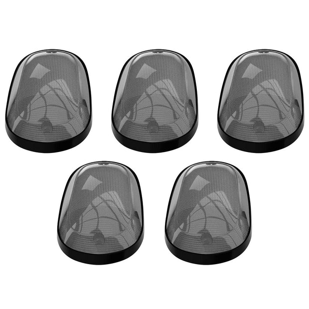 Dodge 03-18 RAM Heavy-Duty 2500 & 3500 (5-Piece Set) Clear Cab Roof Light Kit with White & Amber Strobe LED's & White or Amber Running Light LED's - Includes Complete Kit With Wiring & Hardware - Image 2