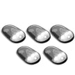 Dodge 03-18 RAM Heavy-Duty 2500 & 3500 (5-Piece Set) Clear Cab Roof Light Kit with White & Amber Strobe LED's & White or Amber Running Light LED's - Includes Complete Kit With Wiring & Hardware - Image 6