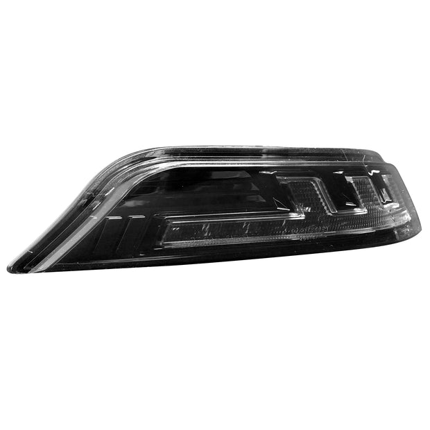 Ford 15-17 Mustang Front Lower Bumper Corner Mounted White LED Running Light & Amber LED Turn Signal - Smoked Lens