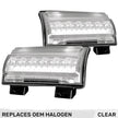 Jeep 18-23 JL Wrangler Front High Power White OLED DRL with High Power Amber Scanning Switchback OLED Turn Signal 2-Piece Set (Replaces OEM Halogen Version - Does Not Fit Sport Model) - Clear Lens - Image 2