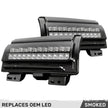Jeep 18-23 JL Wrangler Front High Power White OLED DRL with High Power Amber Scanning Switchback OLED Turn Signal 2-Piece Set (Replaces OEM LED Version) - Smoked Lens - Image 4