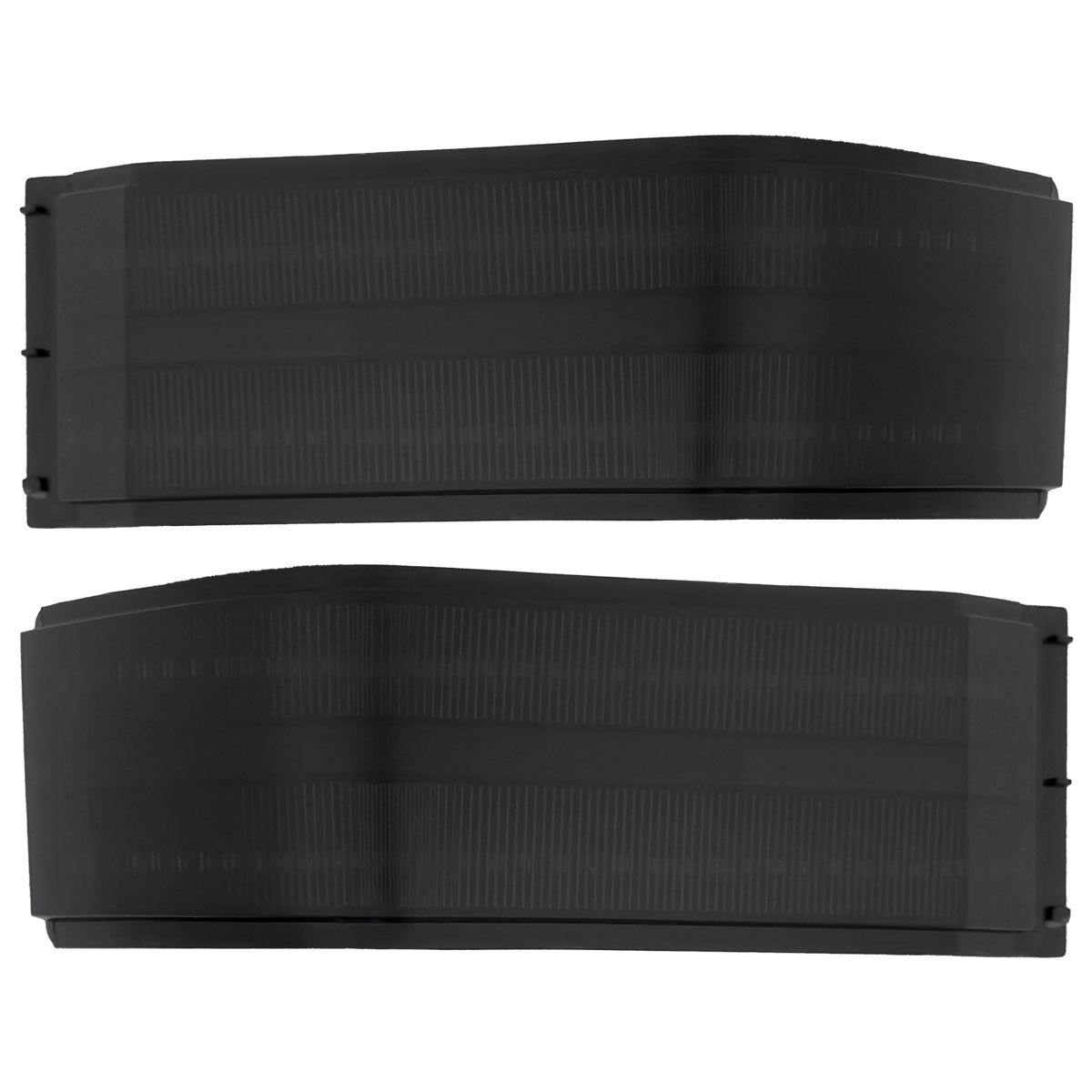 Chevy/GMC 14-19 Silverado & Sierra Side Mirror Lenses w Scanning AMBER turn signals - Only Fits OEM Tow Mirrors - Smoked Lens - Image 3