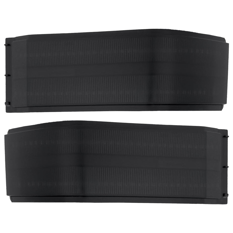 Chevy/GMC 14-19 Silverado & Sierra Side Mirror Lenses w Scanning AMBER turn signals - Only Fits OEM Tow Mirrors - Smoked Lens - Image 3