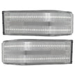 Chevy/GMC 14-19 Silverado & Sierra Side Mirror Lenses w Scanning AMBER turn signals - Only Fits OEM Tow Mirrors - Clear Lens