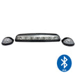 GMC & Chevy 02-07 (1st GEN Classic Body Style) Heavy-Duty (3-Piece Set) Clear Cab Roof Light Lens with RGB (Multi-Colored) High-Power LED's - Complete Kit With Wiring & Hardware - ATTN: Cab Lights are User Controlled by Bluetooth Using App Thru Mobile Phone / Tablet - MULTI-COLORED