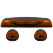 GMC & Chevy 02-07 (1st GEN Classic Body Style) Heavy-Duty (3-Piece Set) Amber Cab Roof Light Lens with 2-Way Forward & Rear Facing Amber ULTRA High-Power LEDs - (Complete Wiring Kit Sold Separately) - Image 5