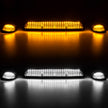 GMC & Chevy 02-07 (1st GEN Classic Body Style) Heavy-Duty (3-Piece Set) Smoked Cab Roof Light Kit with White & Amber Strobe LED's & White or Amber Running Light LED's - (Complete Wiring Kit & Hardware Included) - Image 2