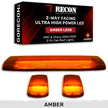 GMC & Chevy 15-19 (3rd GEN Body Style) Heavy-Duty (3-Piece Set) Amber Cab Roof Light Lens with 2-Way Forward & Rear Facing Amber ULTRA High-Power LEDs - (Plug-N-Play Installation Replaces OEM Installed Cab Roof Lights) - Image 2