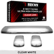 GMC & Chevy 15-19 (3rd GEN Body Style) Heavy-Duty (3-Piece Set) Clear Cab Roof Light Lens with 2-Way Forward & Rear Facing White ULTRA High-Power LEDs - (Plug-N-Play Installation Replaces OEM Installed Cab Roof Lights) - Image 3